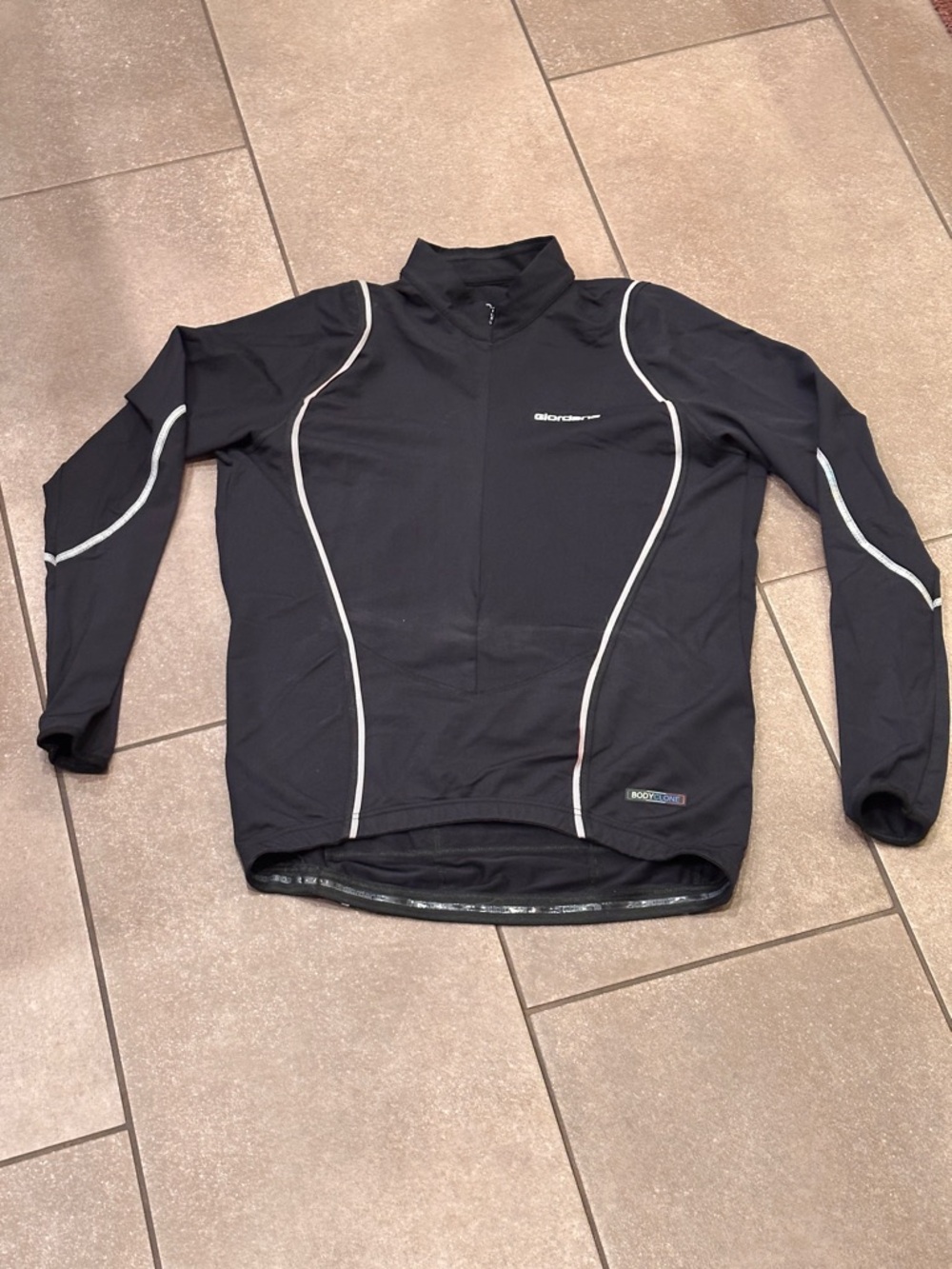 Giordana Bodyclone Men’s L Black Cycling Longsleeve with Reflective Trim